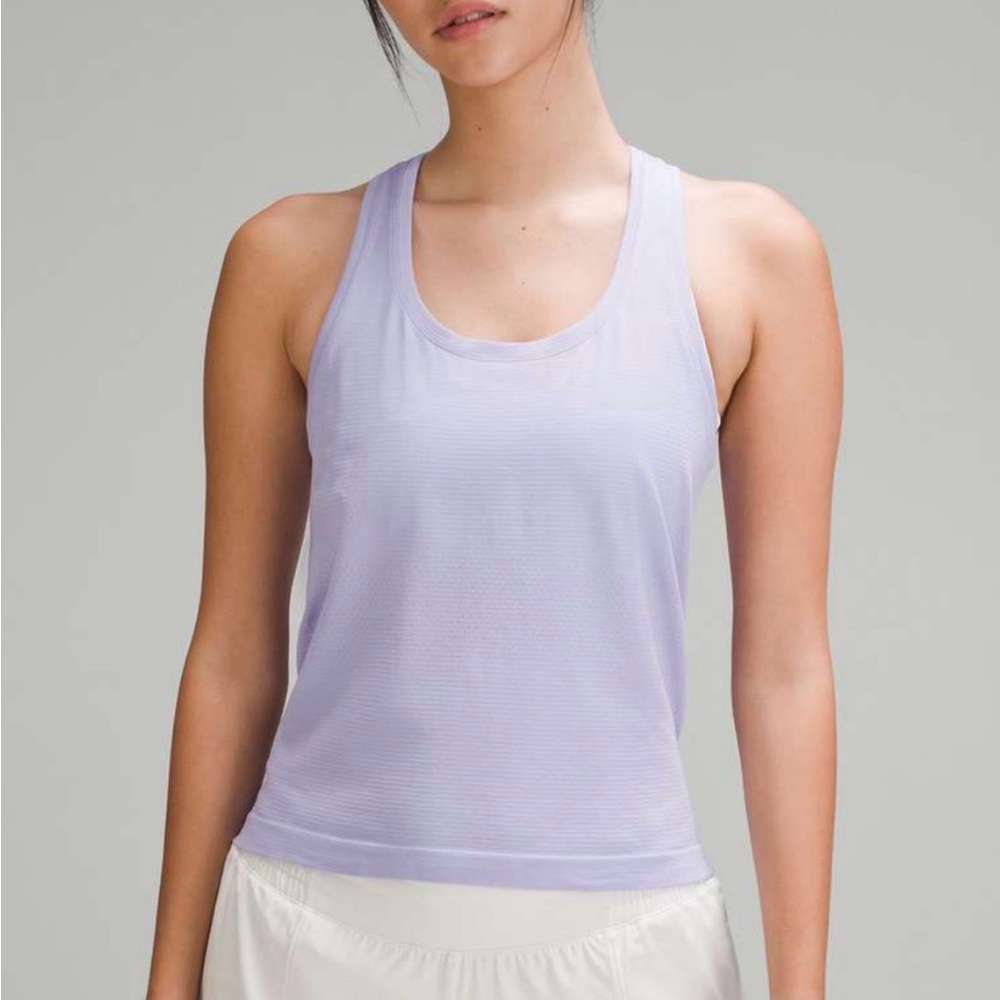 Lululemon Athletica lilac smoke swiftly tank, 6